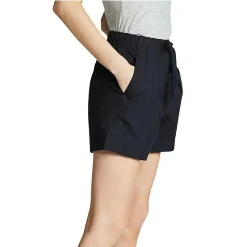 Vince Front Pleated Drawstring Pull On Shorts Size S